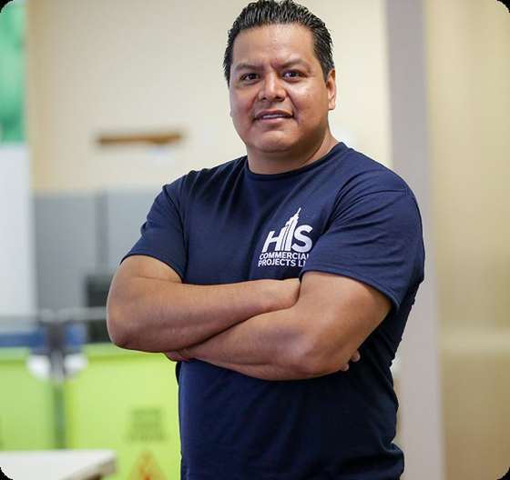 Commercial cleaning technician portrait